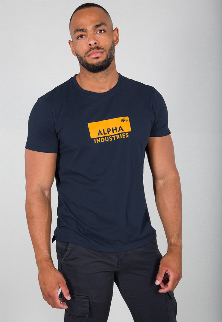 Alpha Industries Box Logo Maglietta blu L Figura 1