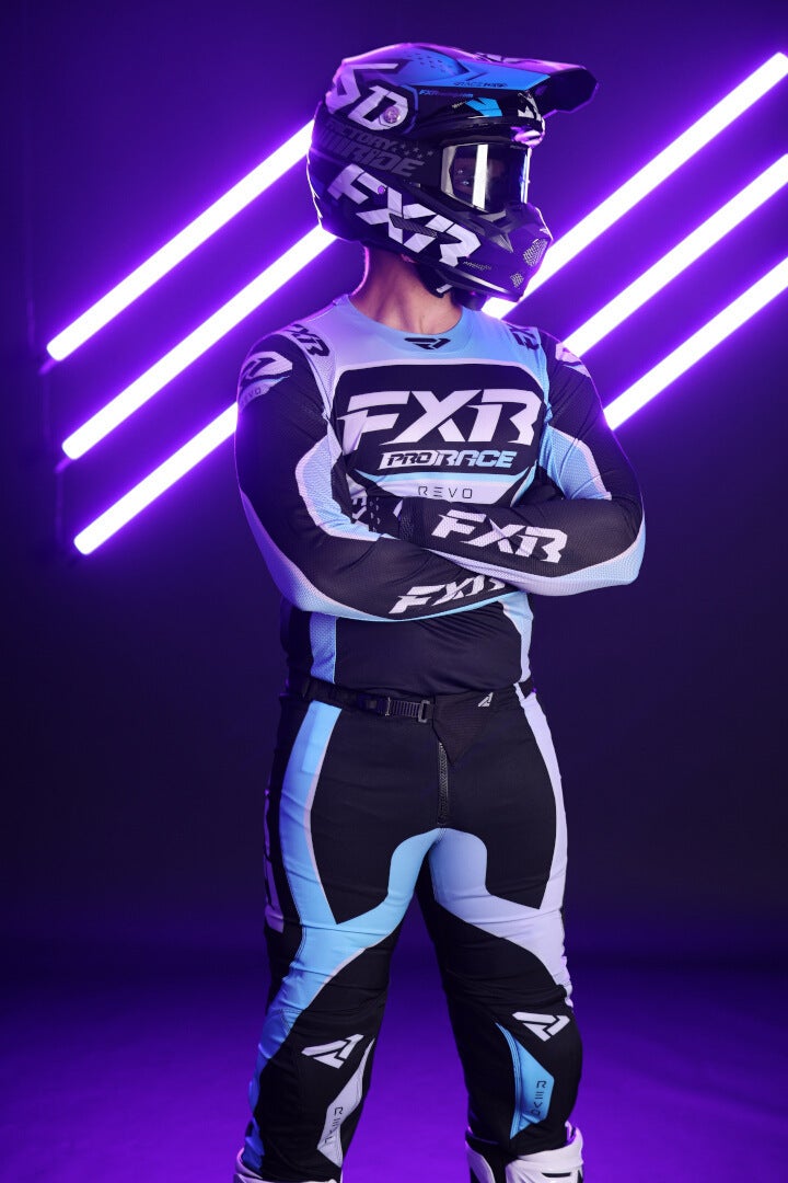 FXR Revo 2025 Maillot de motocross violet/bleu L Figure 4