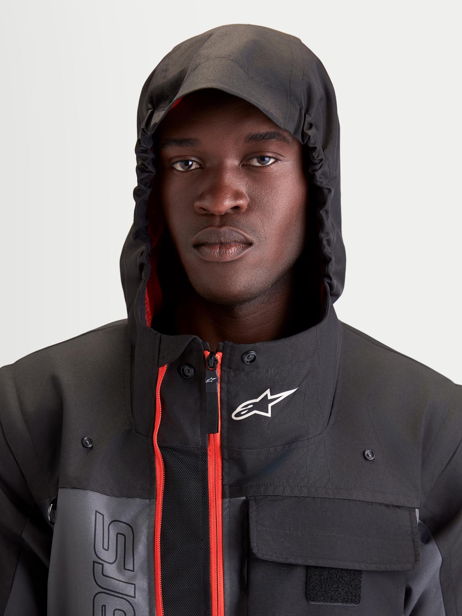 Alpinestars Morfex Parka Veste textile moto imperméable noir/gris S Figure 10