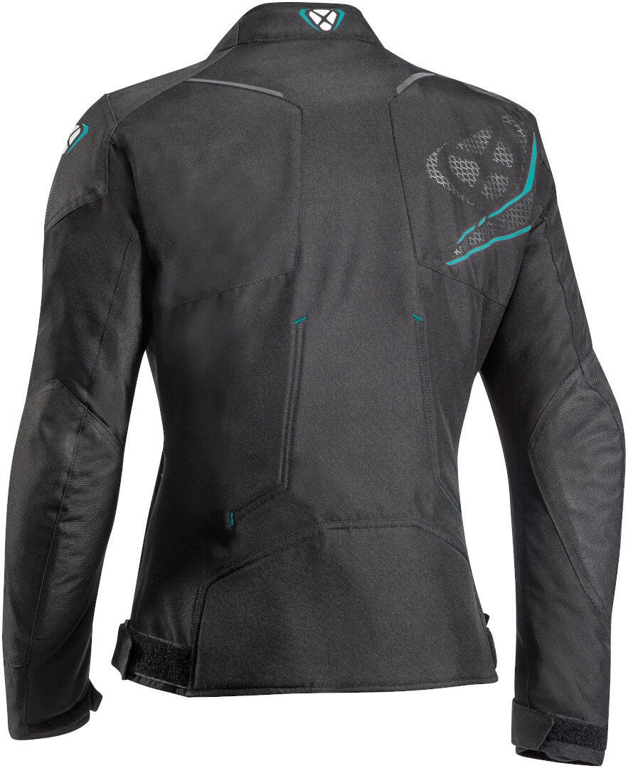 Ixon Luthor Ladies Motorcycle Textile Jacket black/turquoise XL Figure 2
