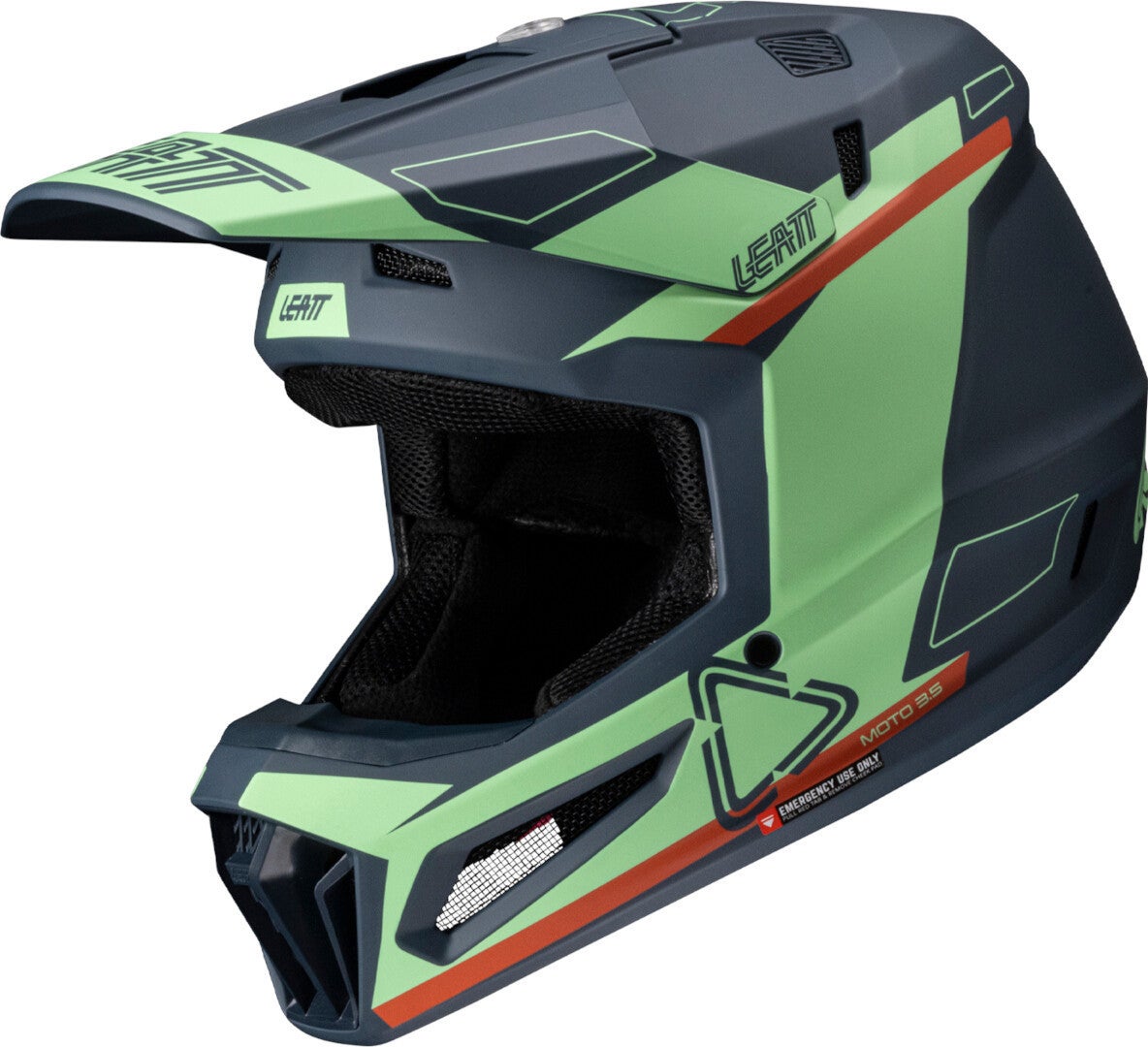 Leatt 3.5 Angled Motocross Helm mit Brille blau/rot/grün XL (61/62) Abbildung 5
