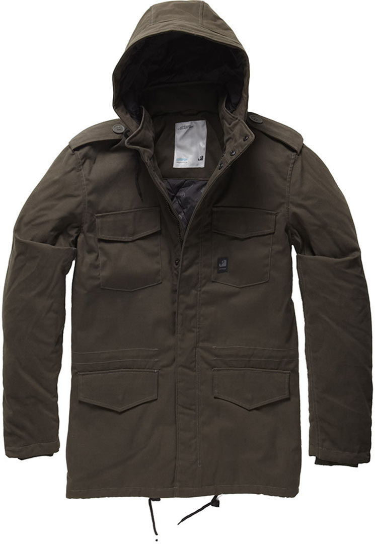 Vintage Industries Darren Parka Giacca Verde scuro M Figura 1