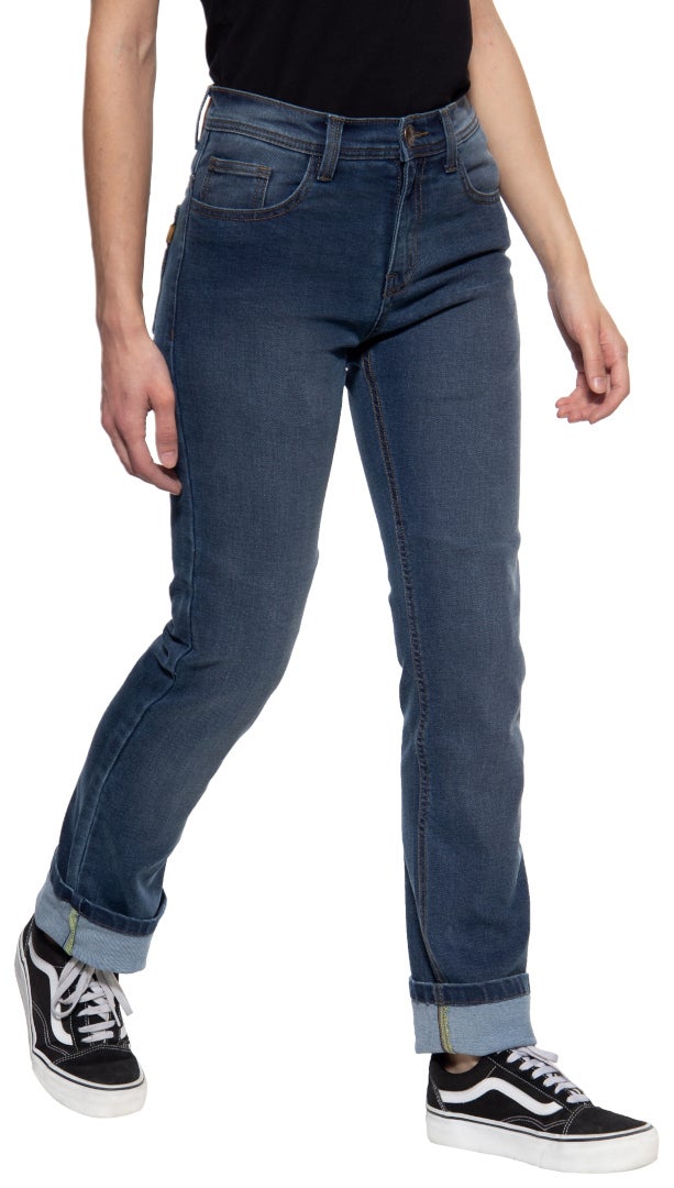 Queen Kerosin Motogear Light Blue Dames Motor Jeans 27 Figuur 1