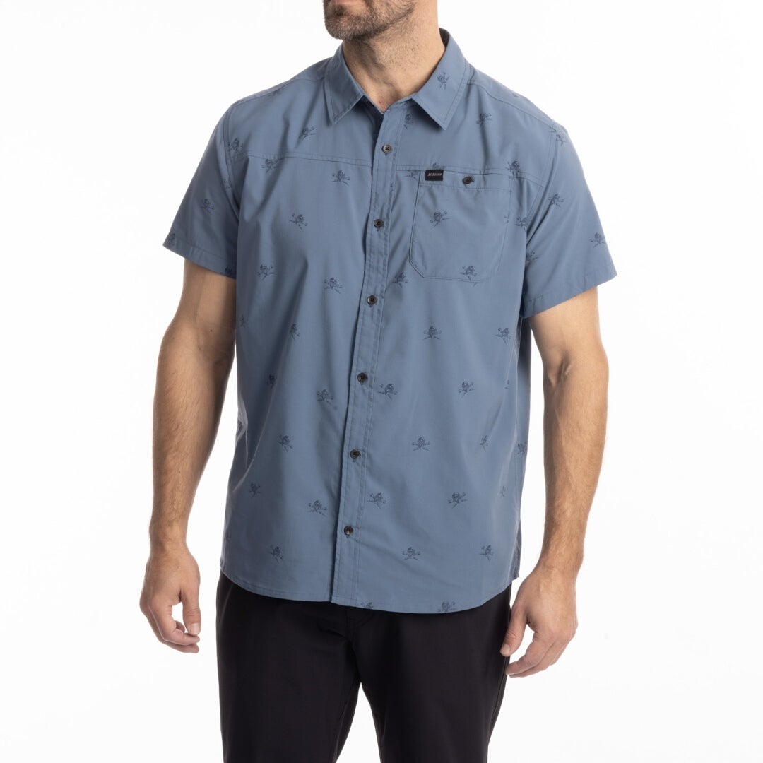 Klim Petrol Stretch Camicia blu M Figura 1