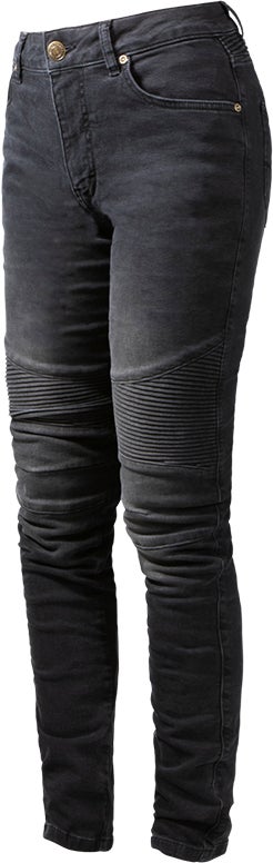 John Doe Betty Biker XTM Kvinder Motorcykel Jeans Sort 28 L32 Figur 2