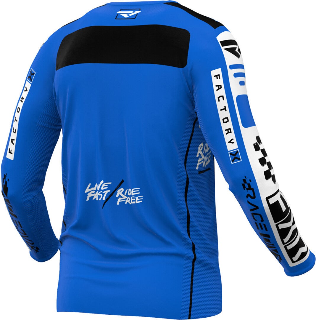 FXR Podium Gladiator 2024 Motokrosový dres modrá/černá/bílá L Obrázek 2