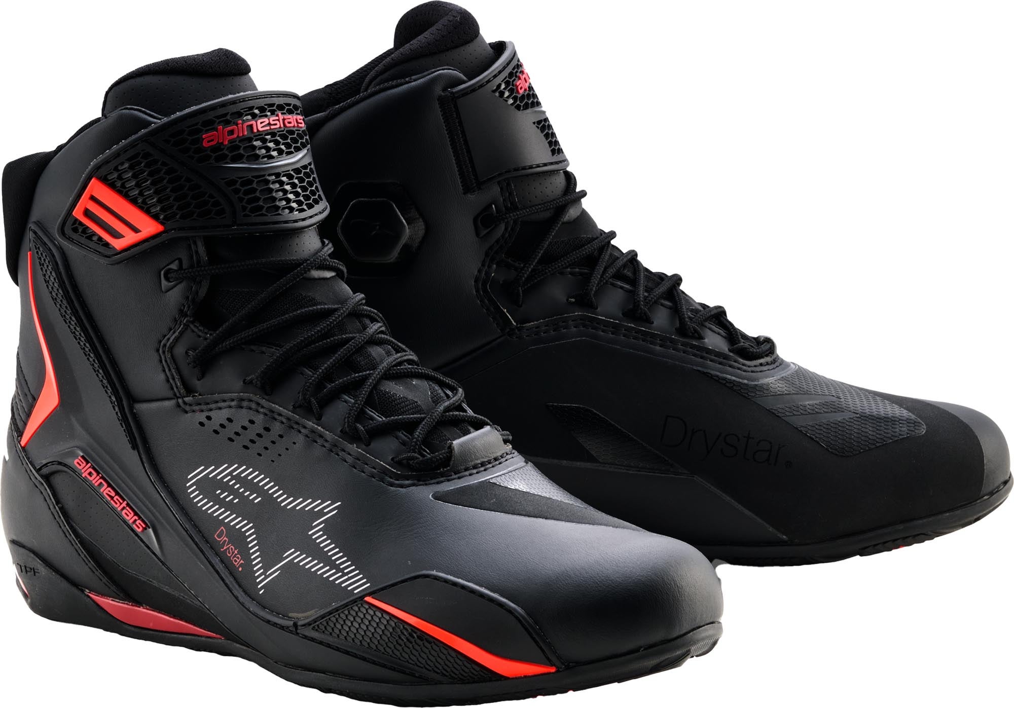 Alpinestars Faster 4 Drystar vandtætte motorcykelsko sort/rød 8 (40,5) Figur 1