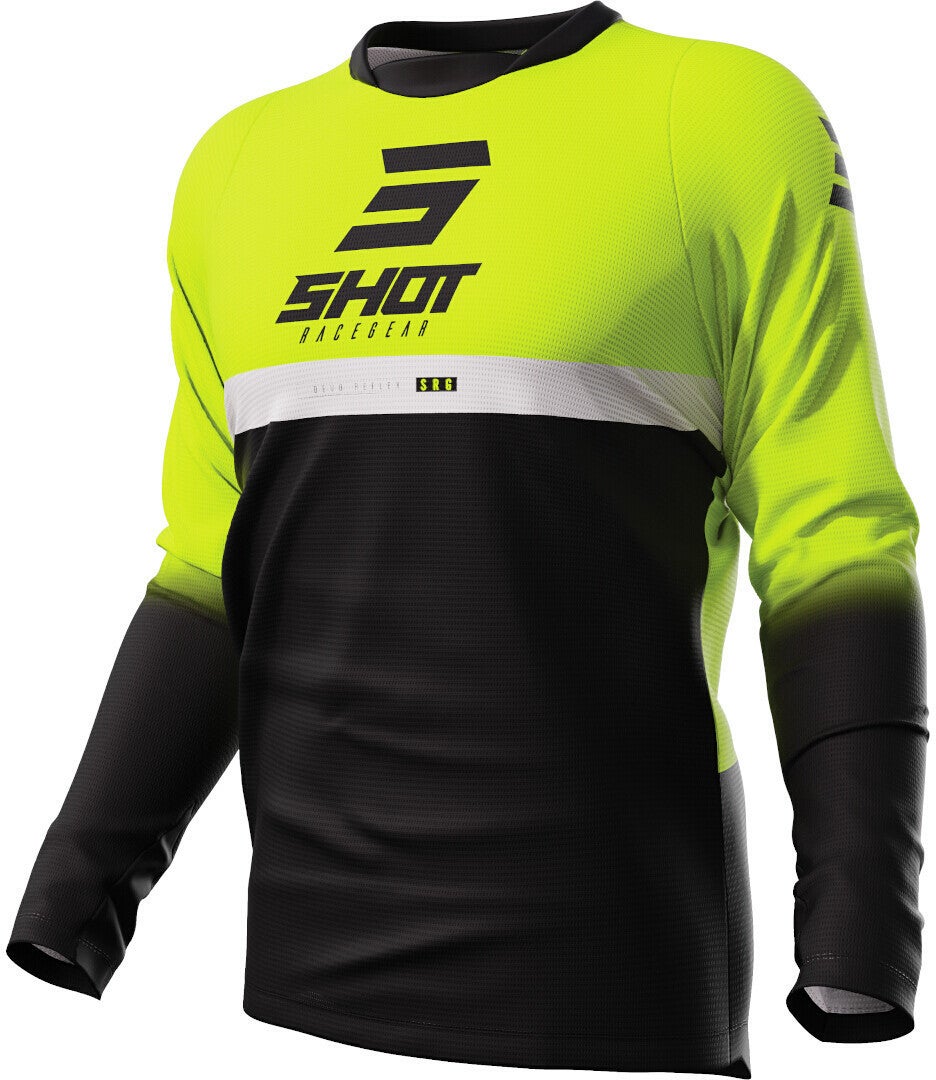 Shot Devo Reflex Motocross trøje sort/neon-gul 5XL Figur 1