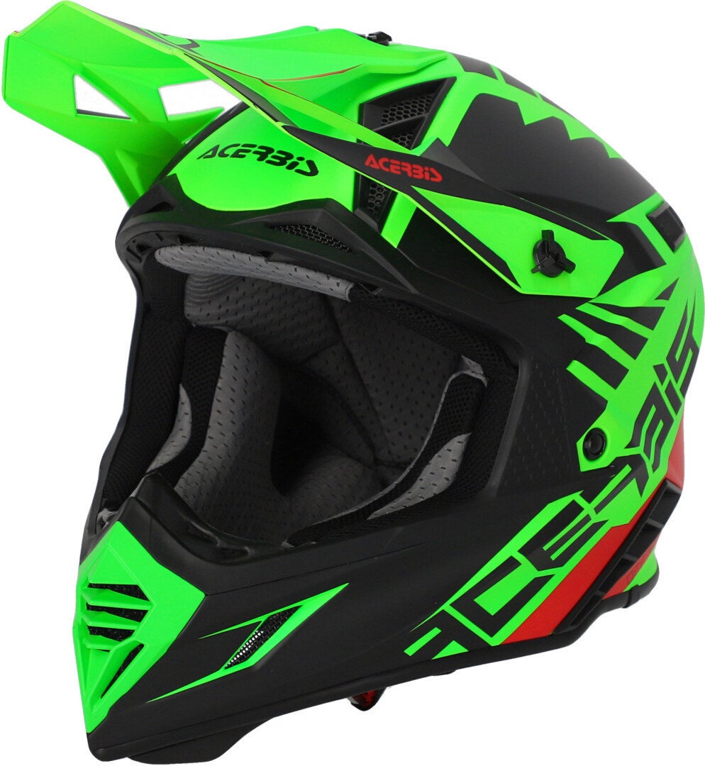Acerbis X-Track 2023 Casco da motocross nero/verde neon M (57/58) Figura 1