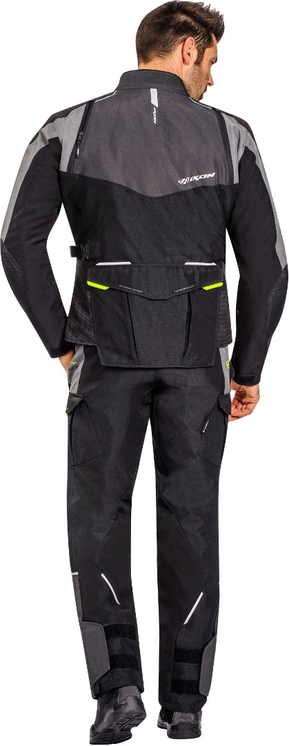 Ixon Balder Motorcycle Textile Jacket black/grey/yellow M Figure 4