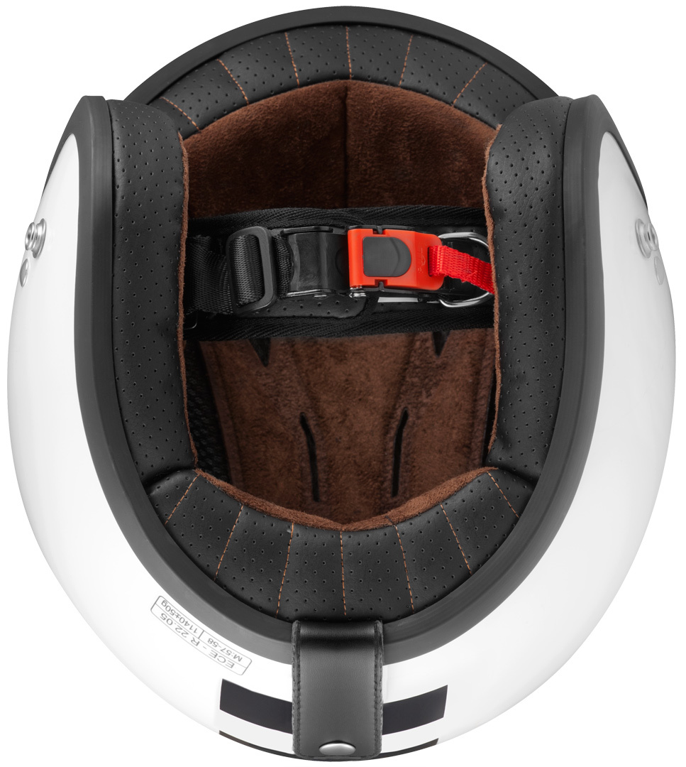 Bogotto V541 Scacco Cască cu reacție Alb mat/negru XS Figura 4