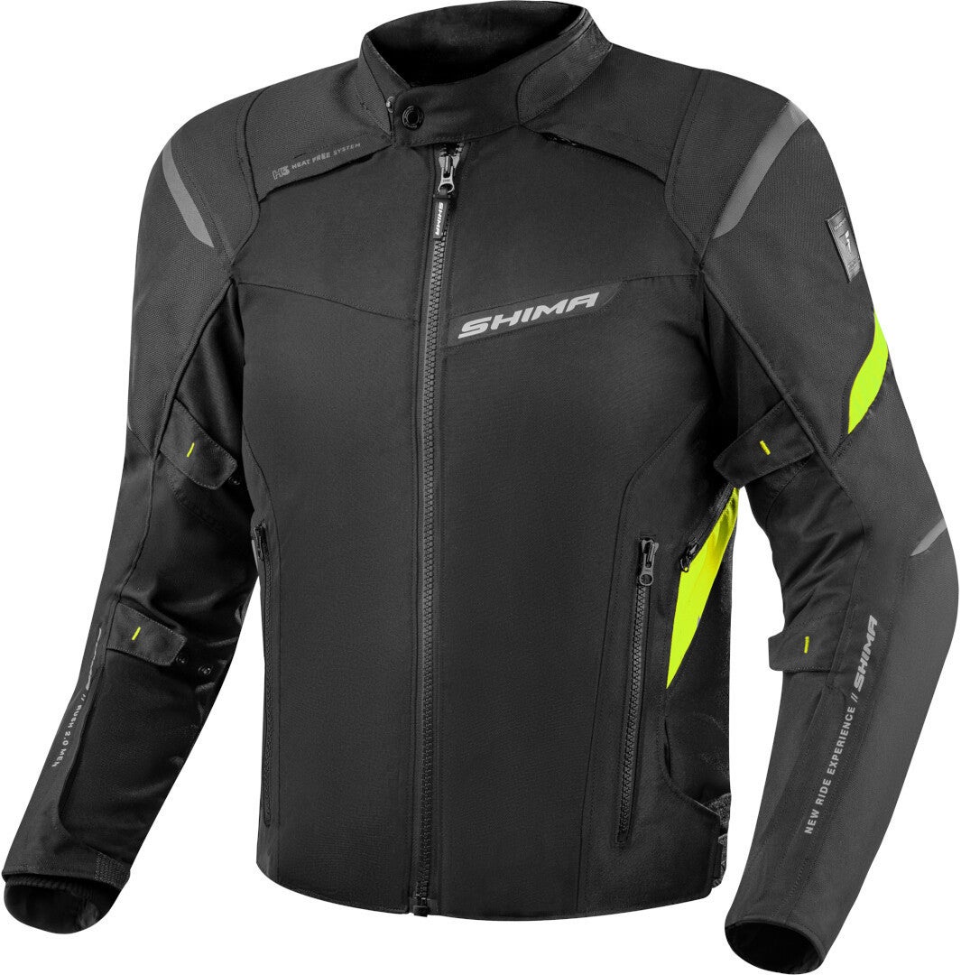 SHIMA Rush 2.0 waterproof Motorcycle Textile Jacket black/yellow 3XL Figure 1