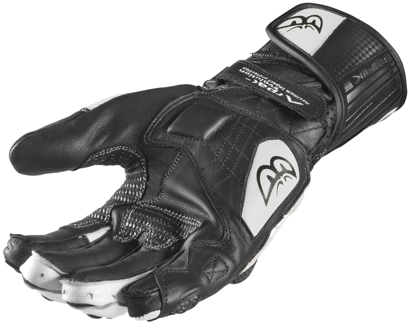 Berik ST-Evo Motorcycle Gloves black/white M Figure 2