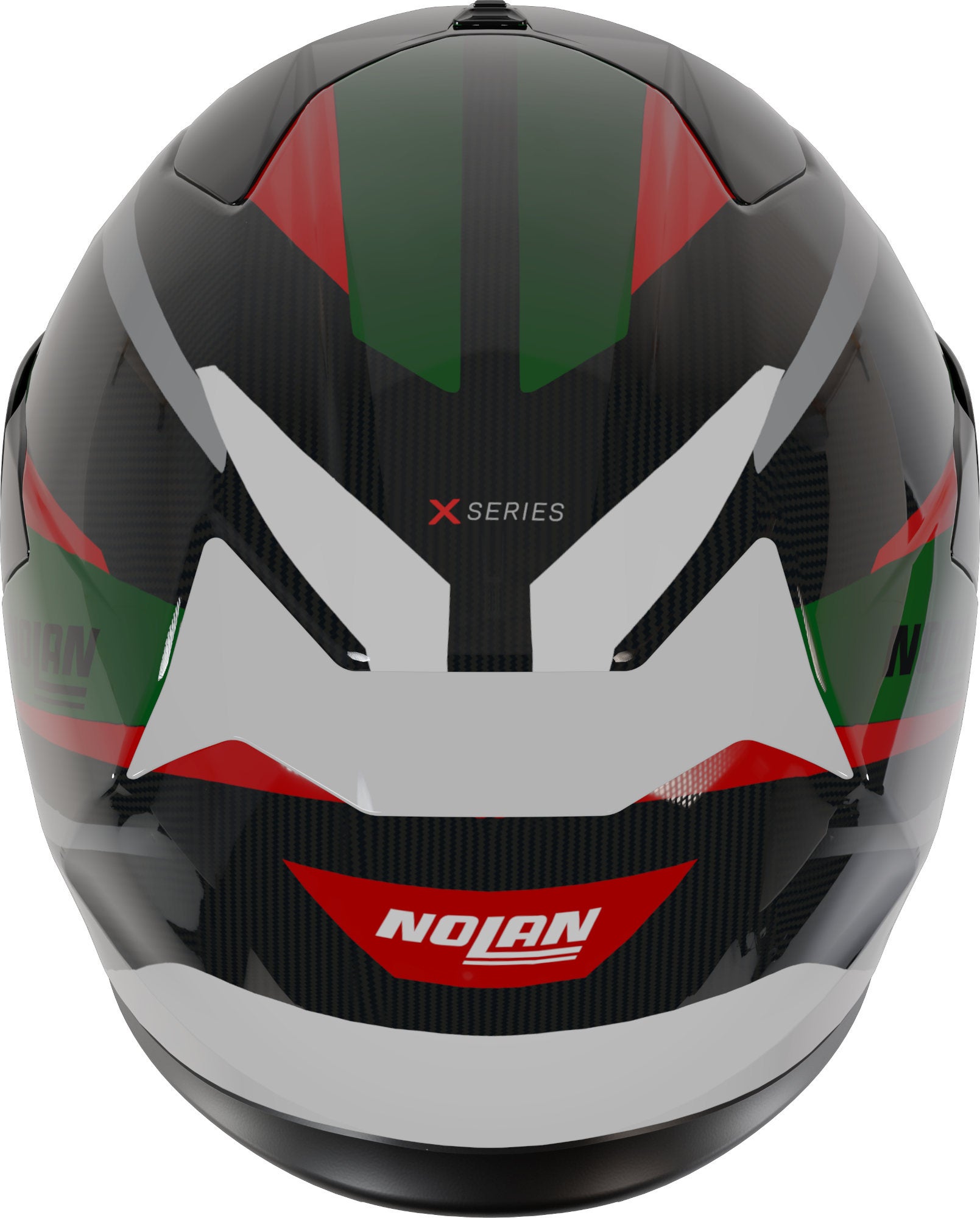 Nolan X-904 Ultra Carbon Calibro Quin Hjelm sort/rød/grøn XXS (54) Figur 4