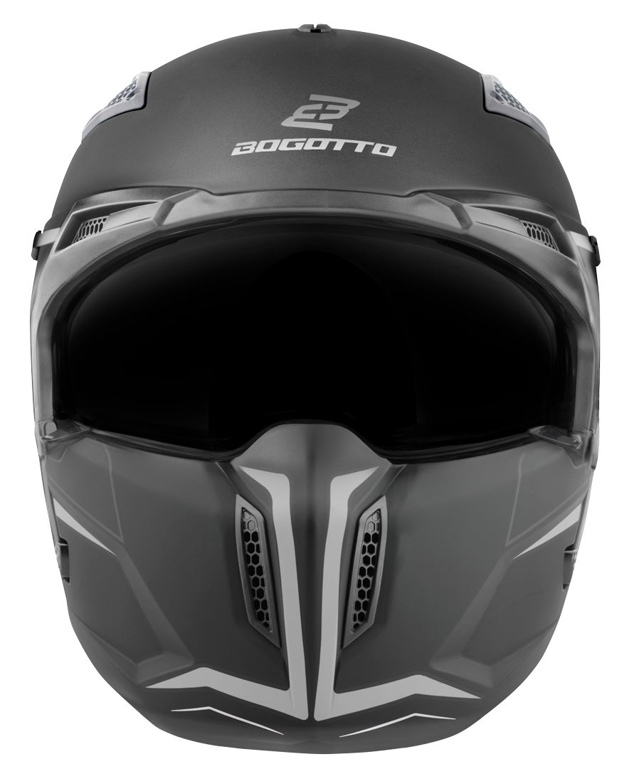 Bogotto Radic WN-ST Helm grijs/zwart M Figuur 8