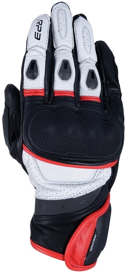 Oxford RP-3 2.0 Motorcycle Gloves black/white/red L Figure 1