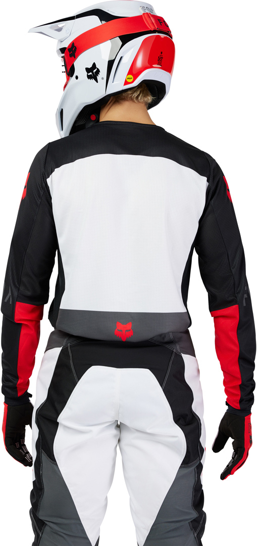 FOX 180 Flow Motocross Jersey white/red XXL Figure 6