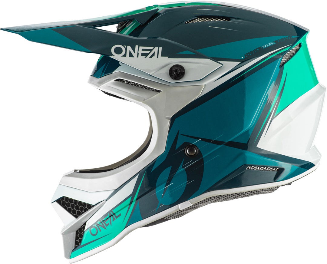 Oneal 3Series Stardust Capacete de Motocross azul/verde S (55/56) Figura 4