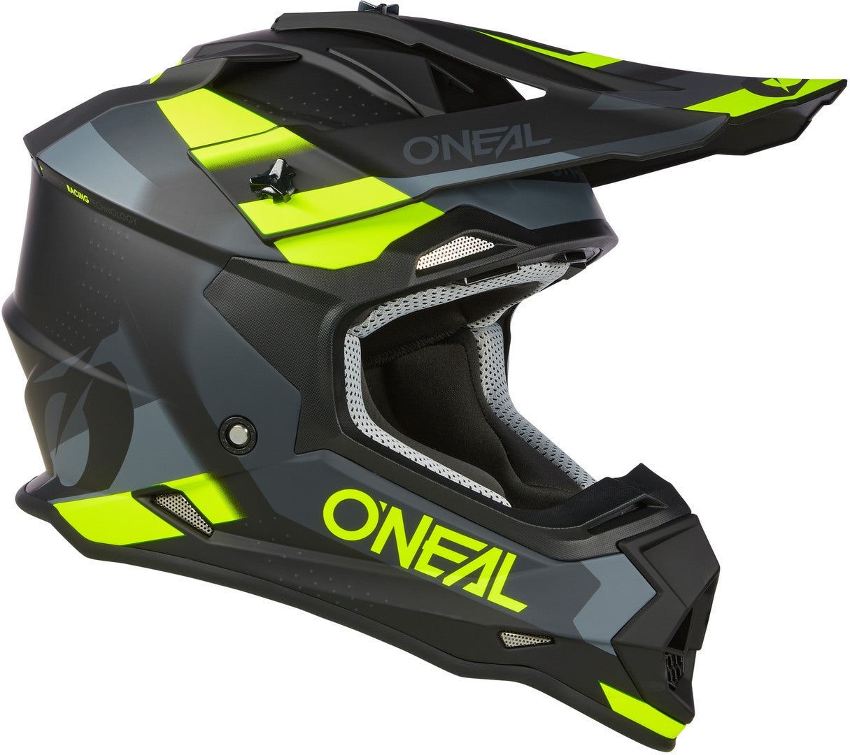 Oneal 2Series Spyde V23 Motocross hjelm sort/grå/gul XXL (63/64) Figur 6