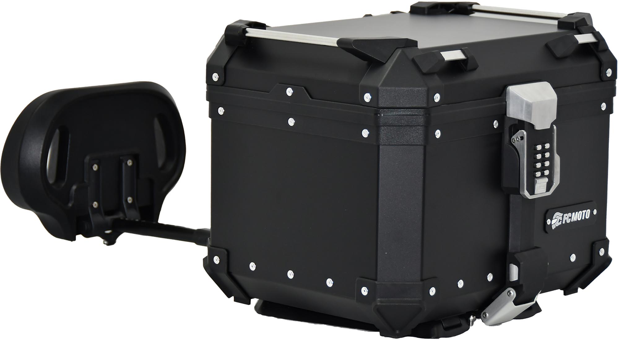 FC-Moto Terreno X PRO Nyckellös Alu Topcase med justerbart ryggstöd svart 45 Ltr. Figur 4