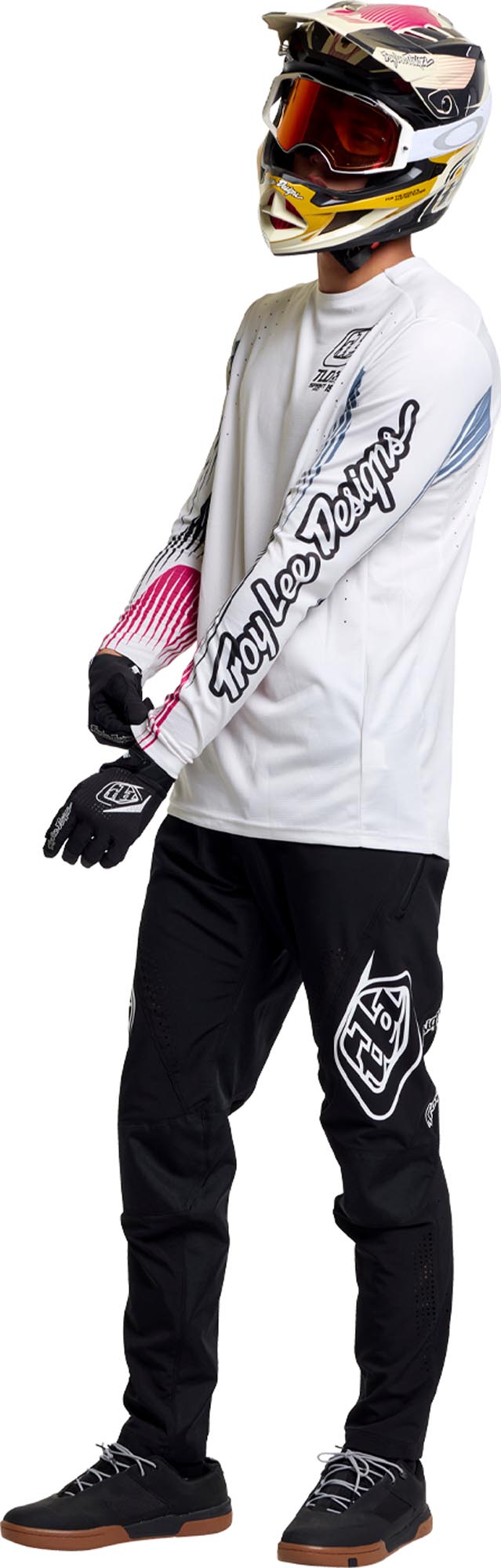 Troy Lee Designs Sprint Pro Turbo Cykeltröja vit/grå L Figur 10