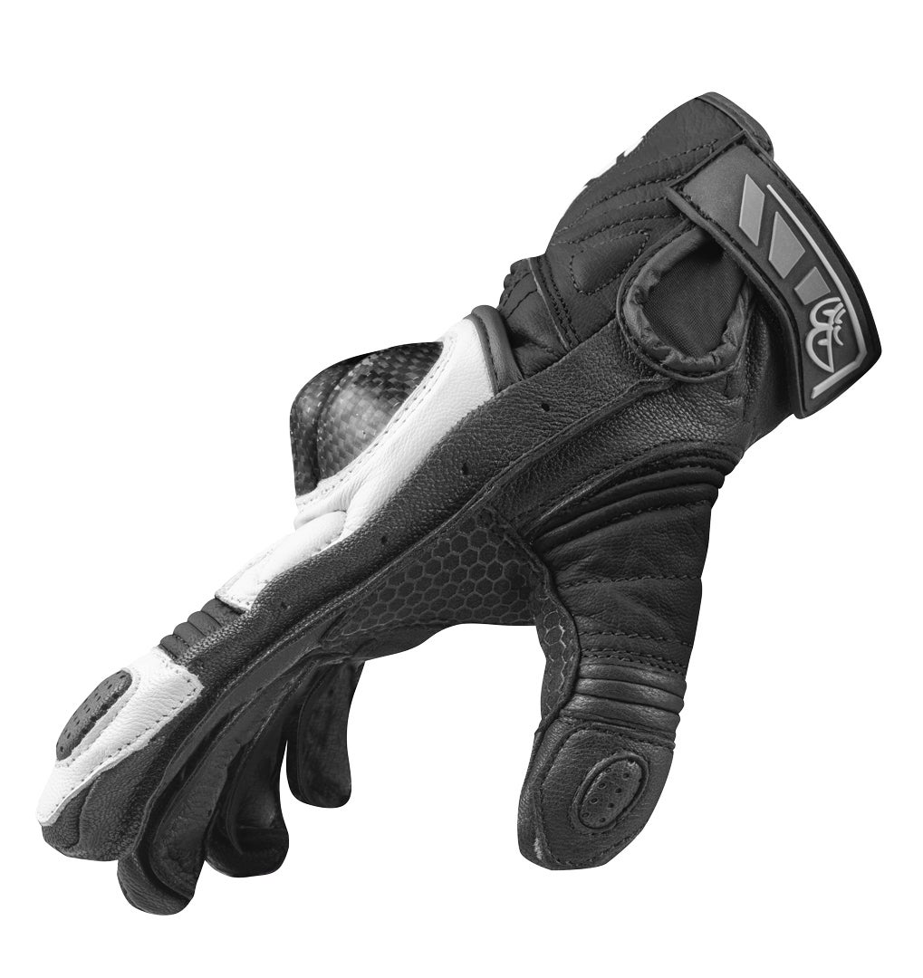 Berik LDX Dame motorcykel handsker Sort/hvid S Figur 2