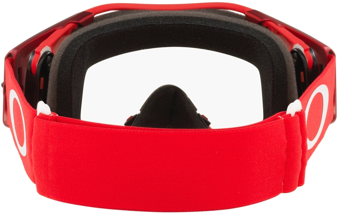 Oakley Airbrake Clear Motocross skyddsglasögon röd/vit Figur 3