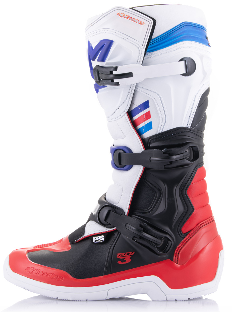 Alpinestars Tech 3 Motocross Boots black/white/red/blue 8 (42) Figure 6