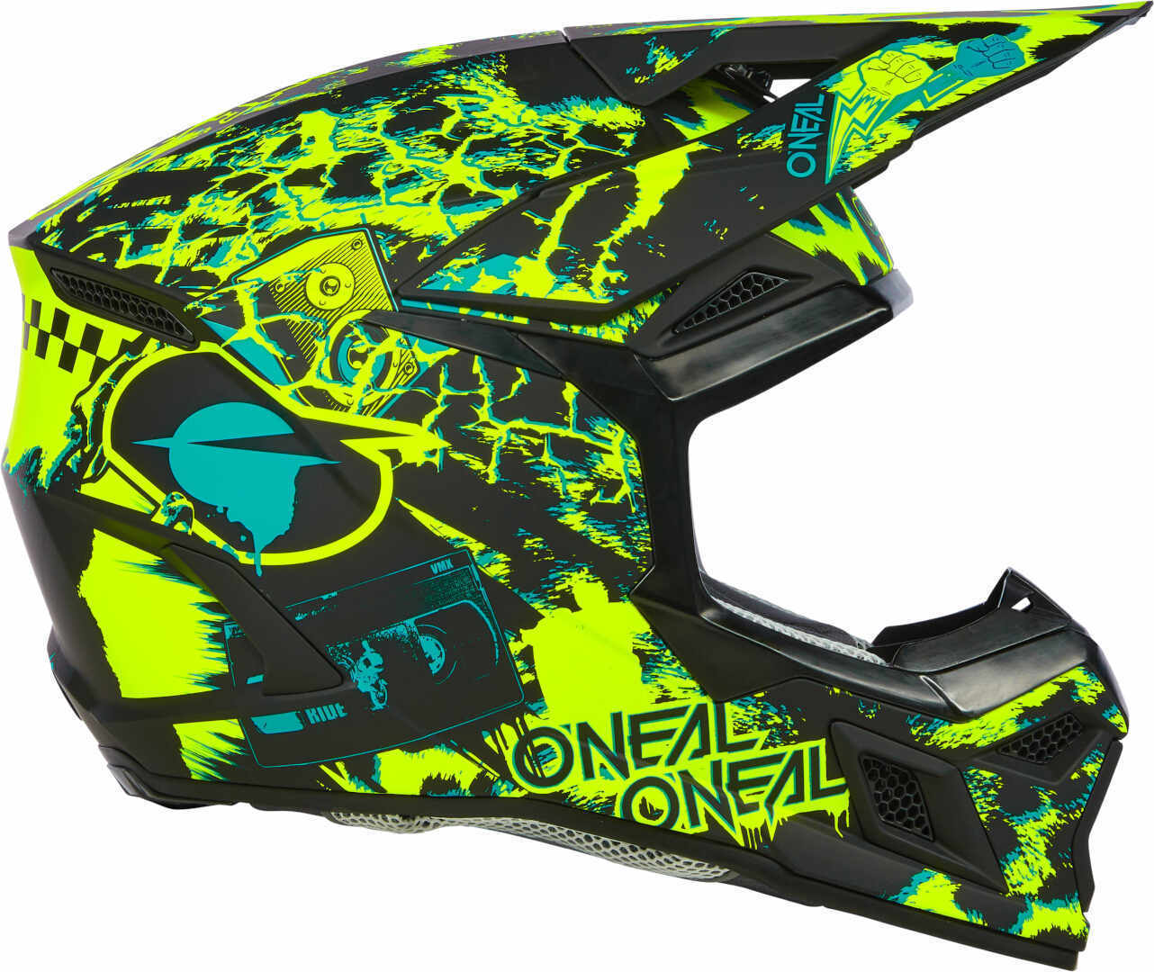 Oneal 3SRS Assault Neon Casco Motocross S (55/56) Figura 4