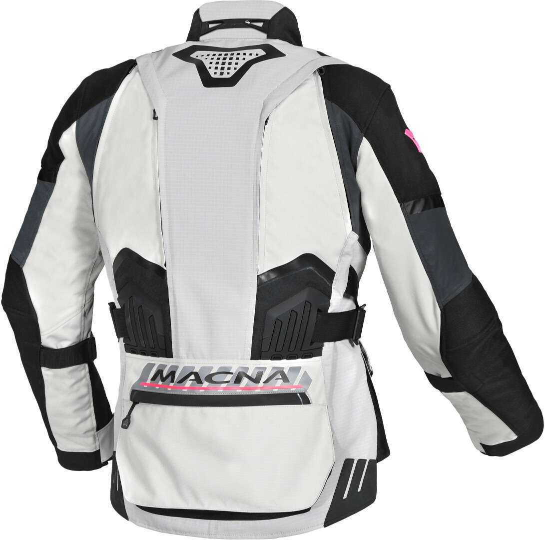 Macna Domane waterproof Ladies Motorcycle Textile Jacket light grey/black M Figure 2