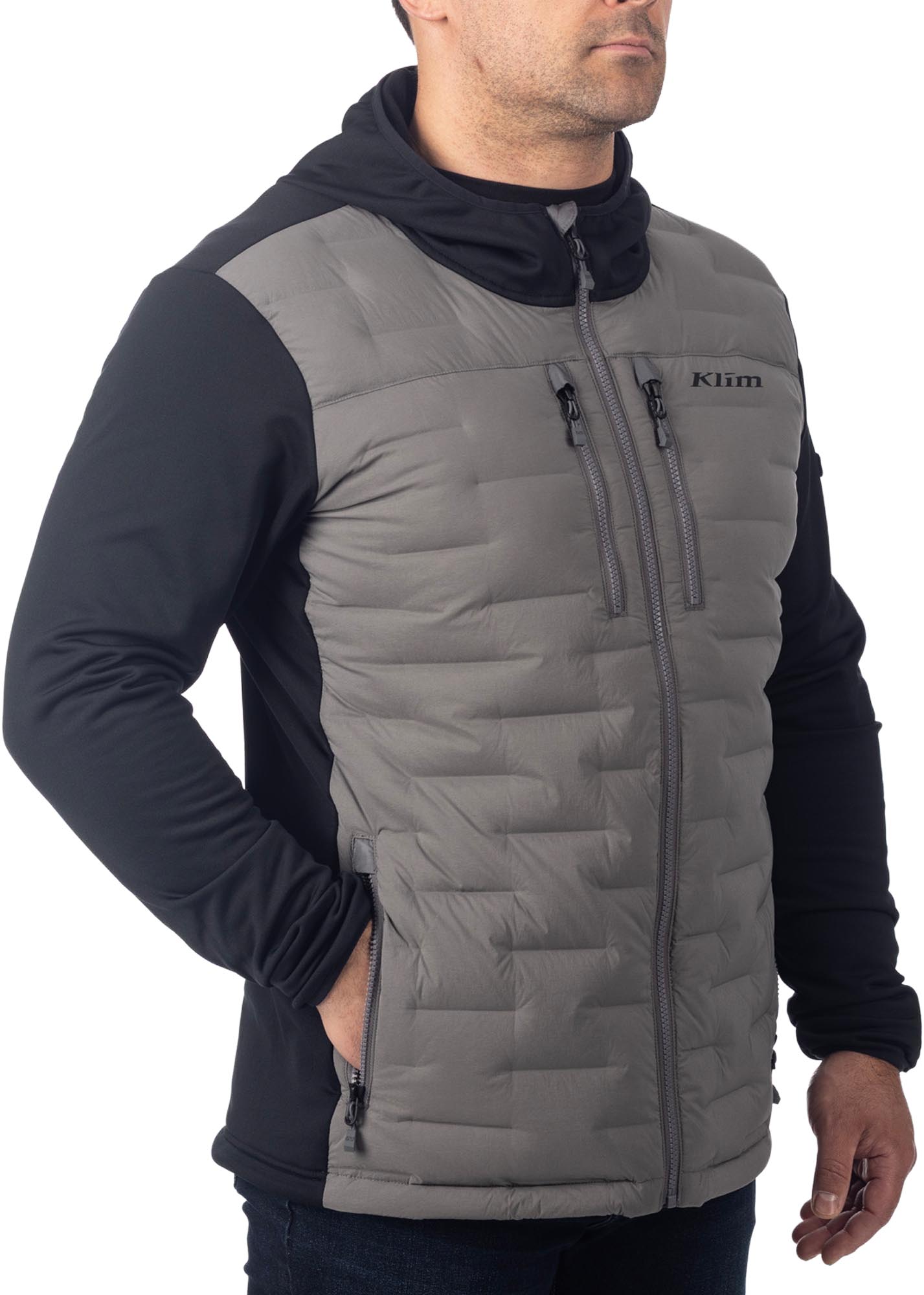 Klim Boulder Stretch Down Hybrid Jacket grey/black XL Figure 3
