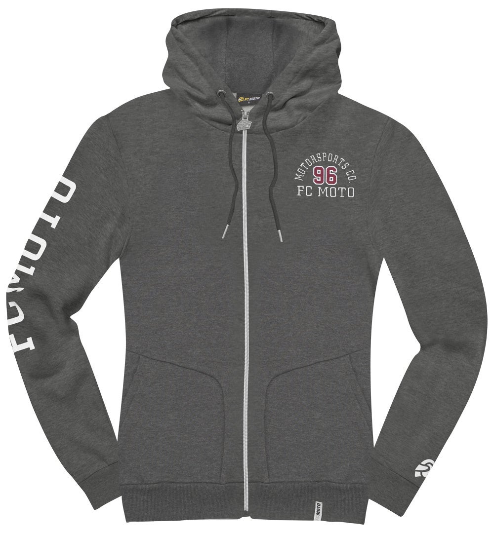 FC-Moto Moto-H Dame Zip Hettegenser grå XL Figur 1