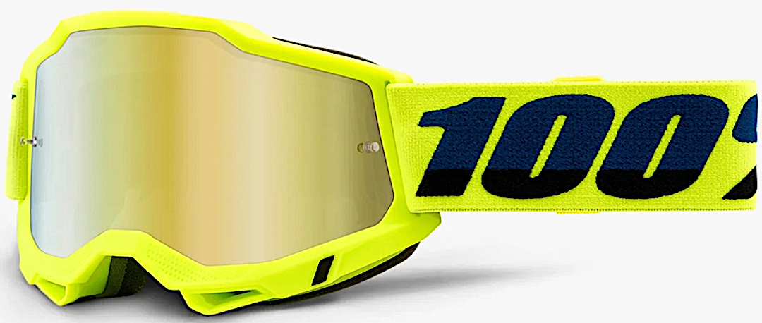 100% Accuri II Chrome Essential Motocross Glasögon gul Figur 1