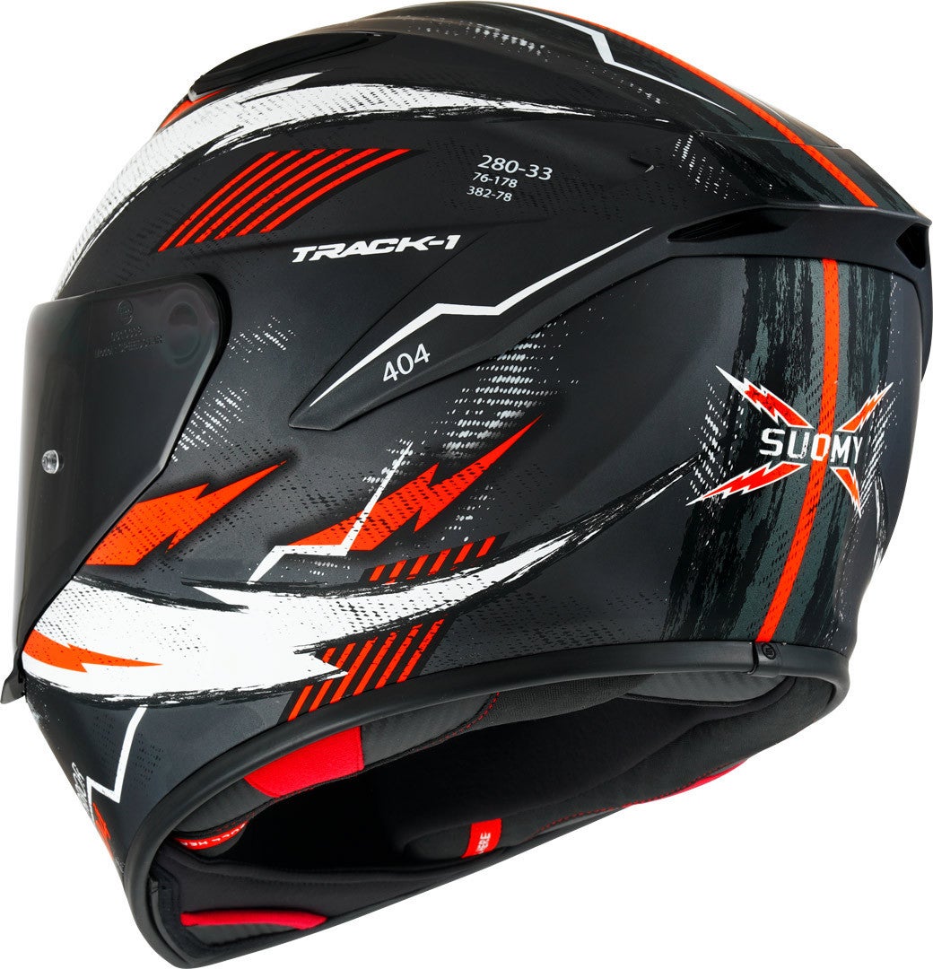 Suomy Track-1 404 Helm grau/schwarz/rot M (57/58) Abbildung 3