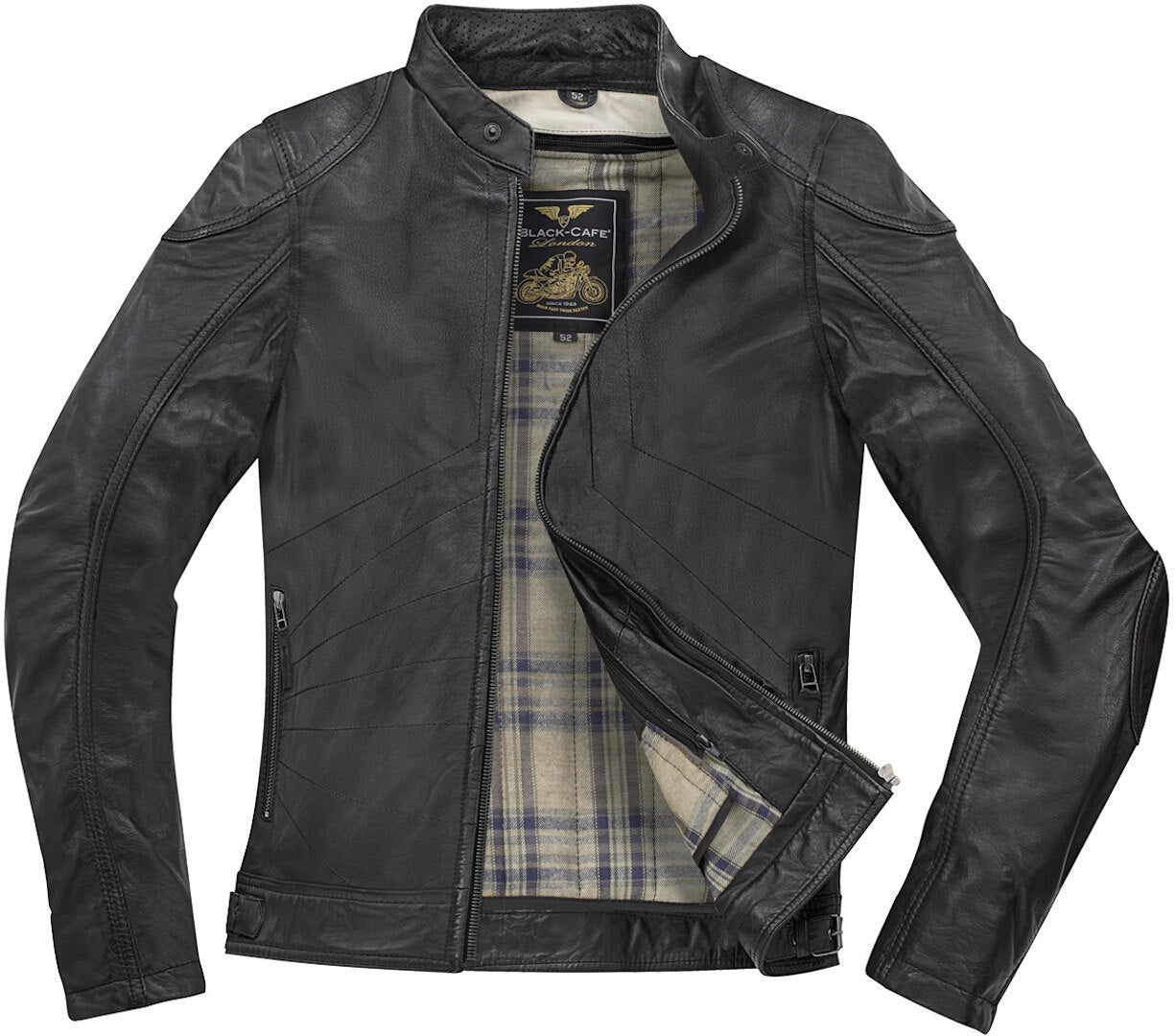 Black-Cafe London Atlanta Motorcycle Leather Jacket 56 Figure 2