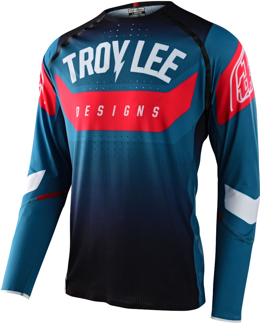 Troy Lee Designs Sprint Ultra Arc Tricoul de bicicletă albastru/negru L Figura 1