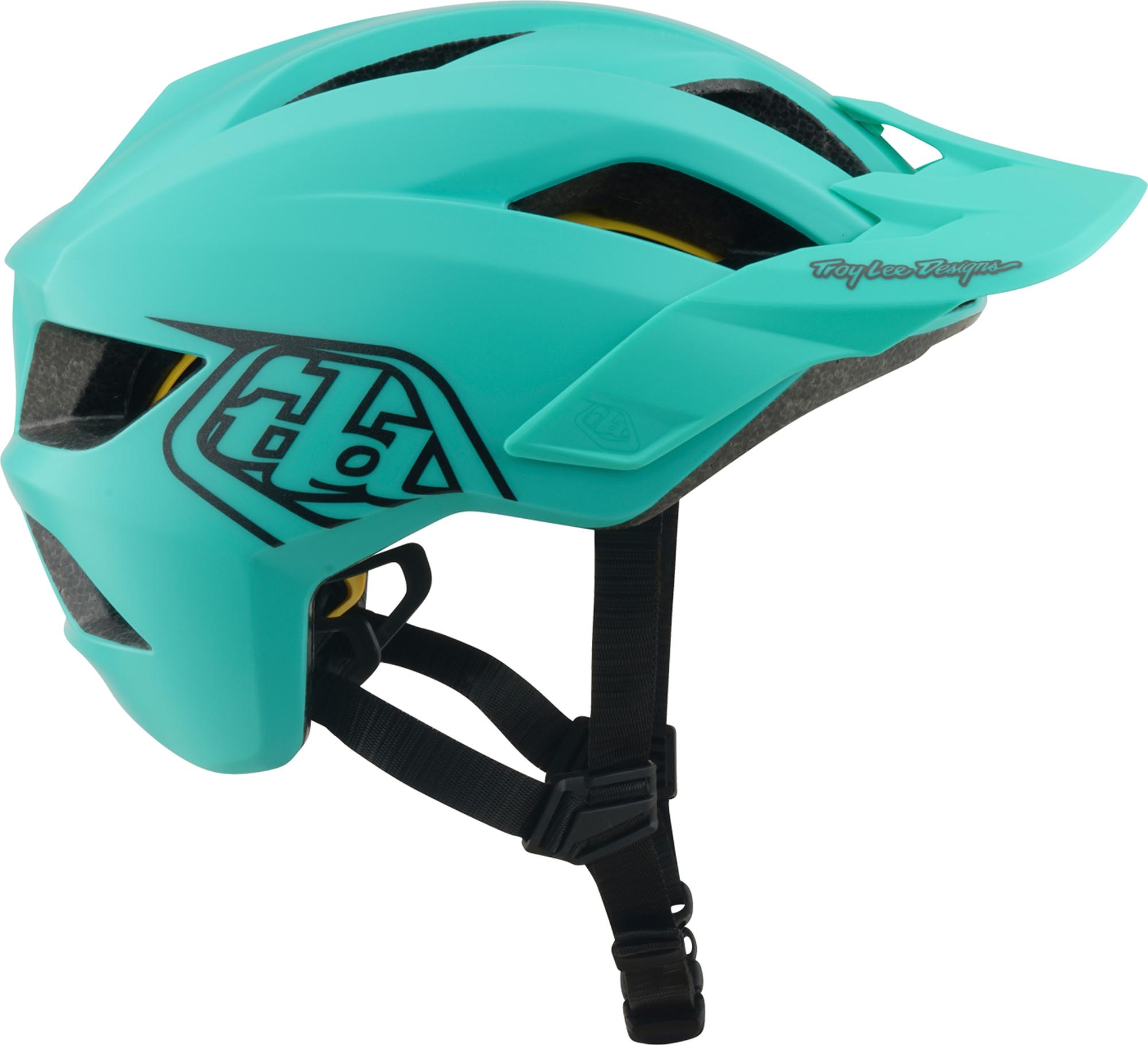 Troy Lee Designs Mips Flowline Point Jeugd Fietshelm turquoise mat 48-53 cm Figuur 3
