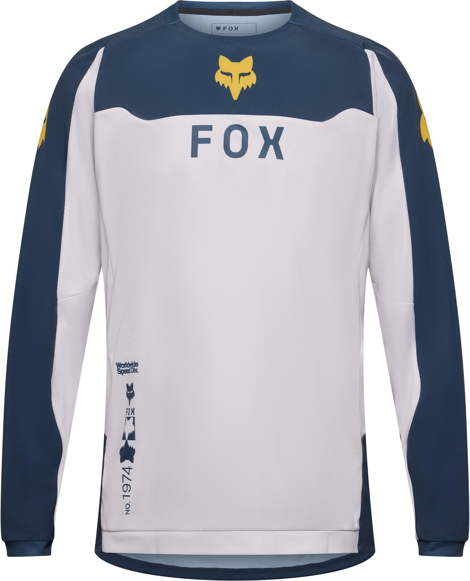 FOX Ranger Off-Road Motocross-trui wit/blauw L Figuur 1