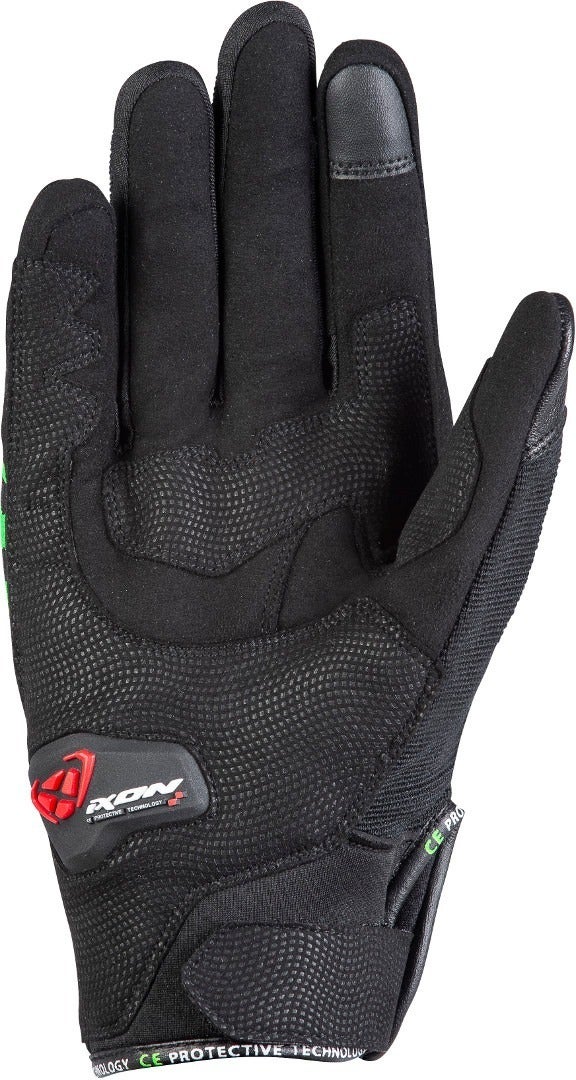Ixon RS Run Guanti moto nero/verde L Figura 2