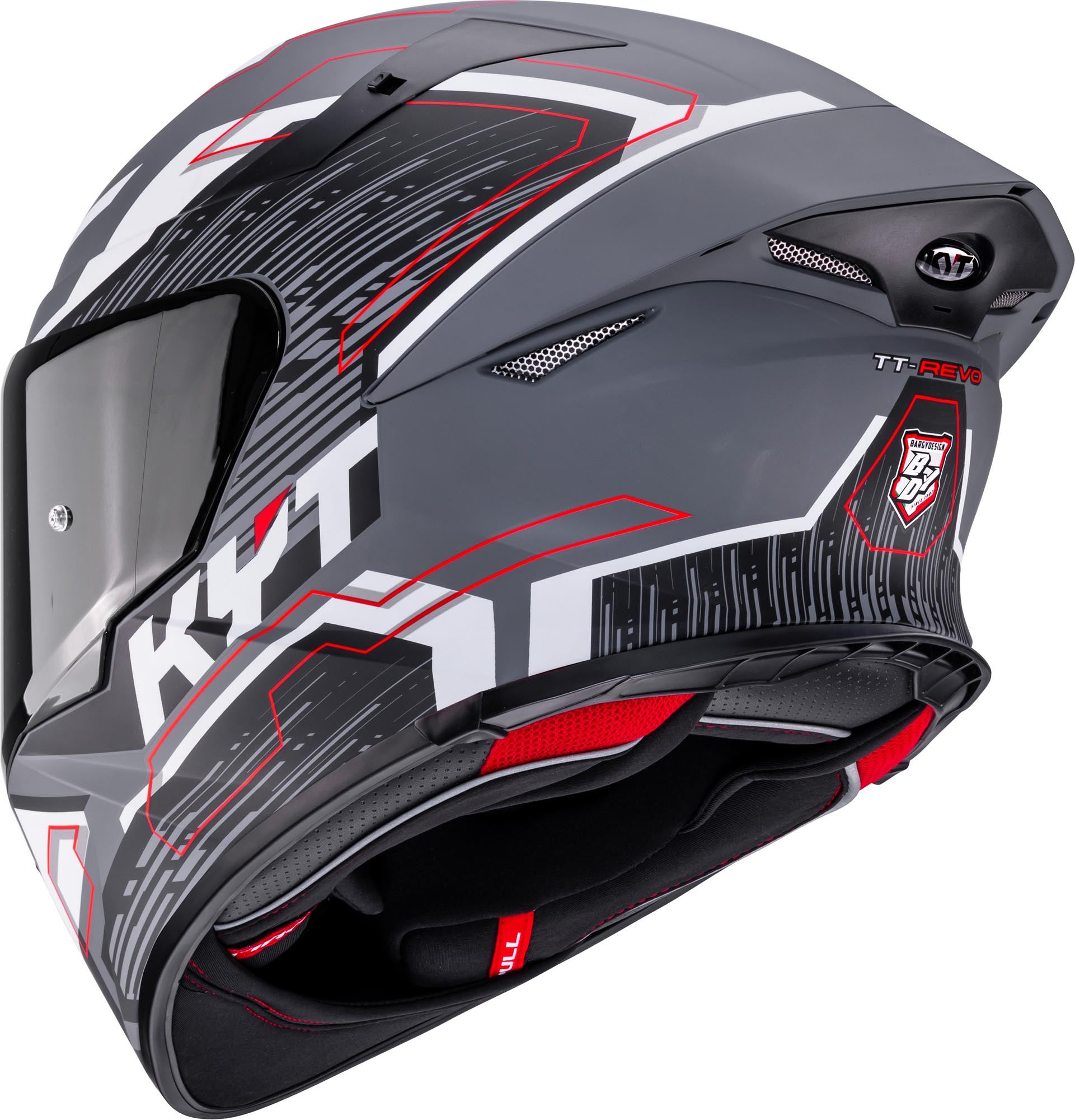 KYT TT-Revo Speeding Helmet grey matt XL (61/62) Figure 3