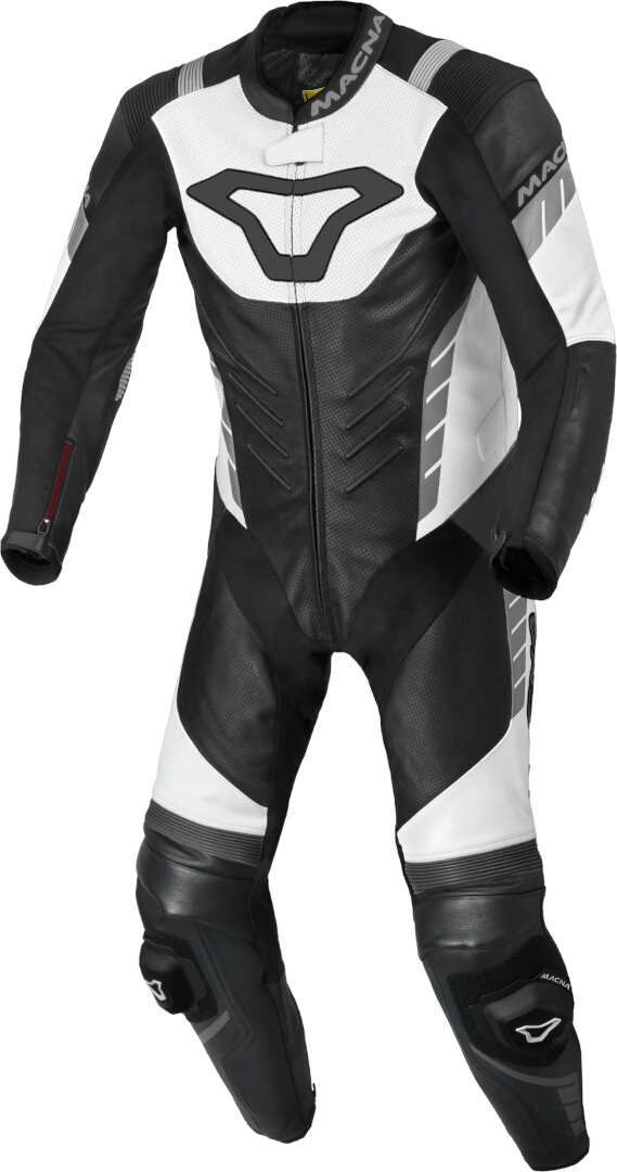 Macna Varshall perforated One Piece Motorcycle Leather Suit black/white 56 Figure 1