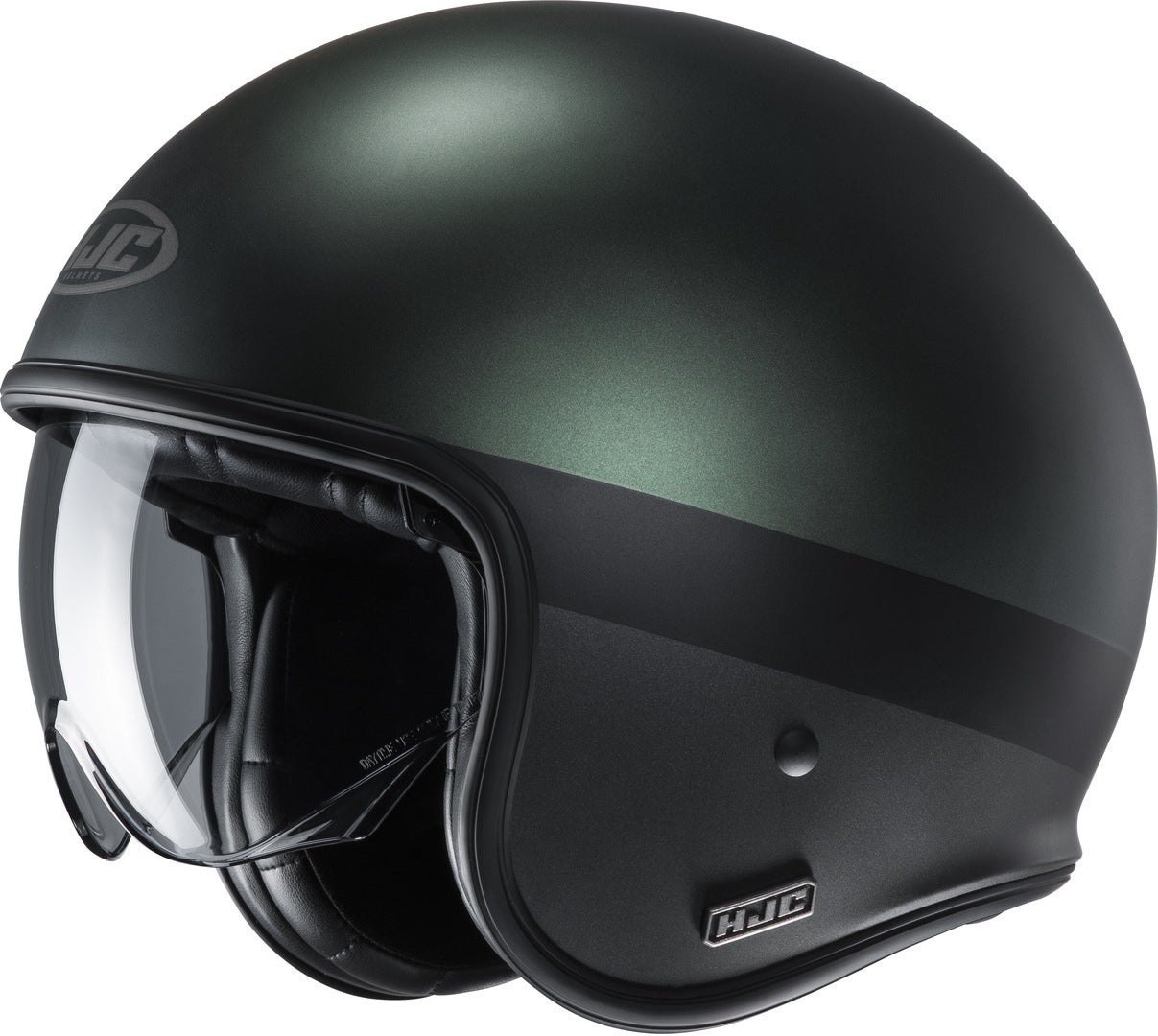 HJC V30 Perot Casco jet Verde/Nero XL (61/62) Figura 1
