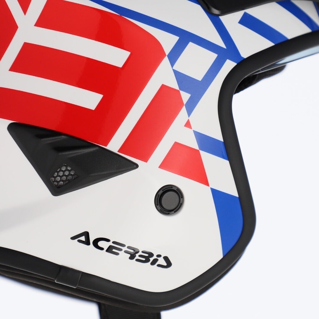 Acerbis Aria Sport Jet Helmet white/blue/red L (59) Figure 4