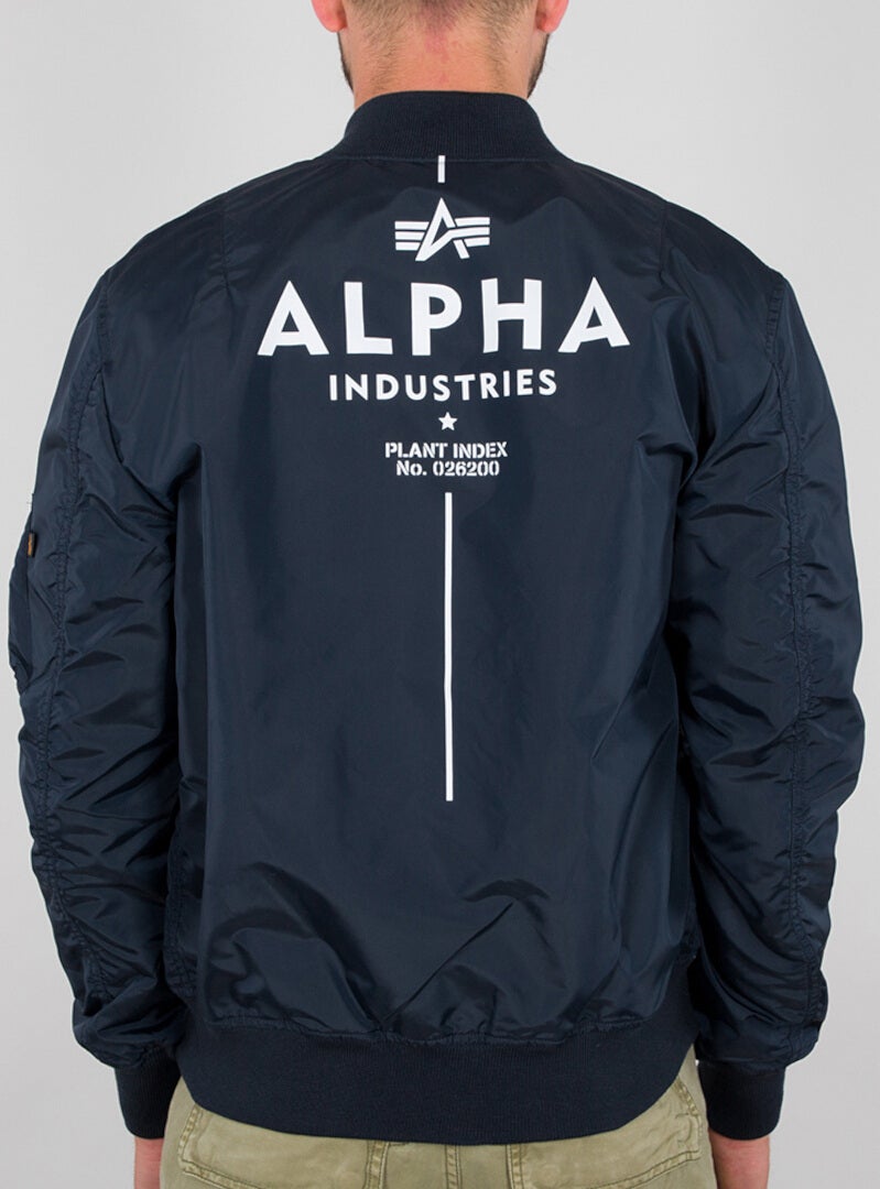 Alpha Industries MA-1 TT Glow In The Dark Jacket navy blue L Figure 2