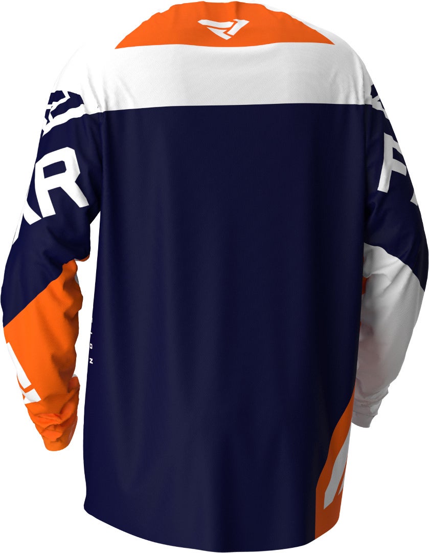 FXR Clutch Unge motocross Jersey mørkeblå/orange S Figur 2