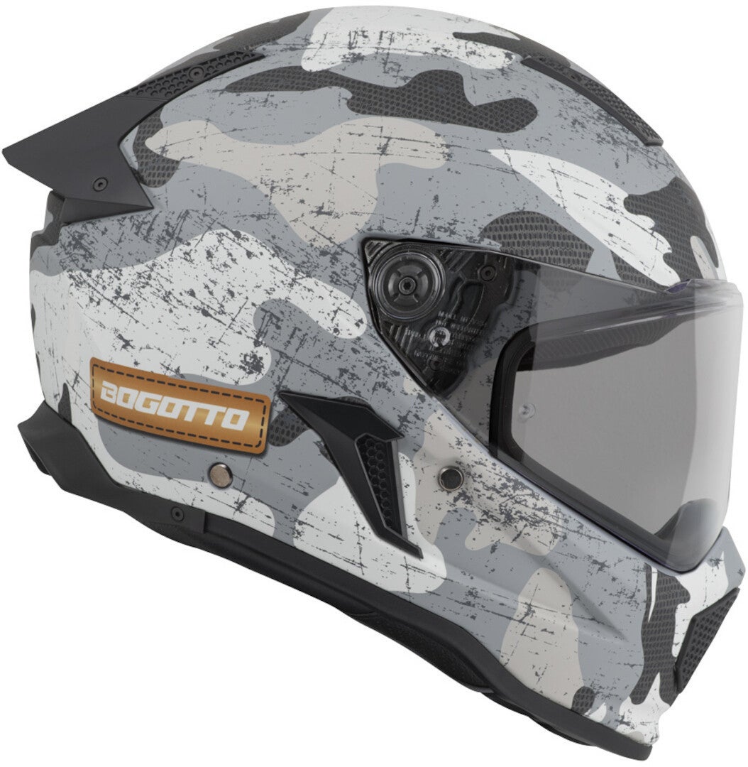 Bogotto Rapto Camo Hjelm hvid mat/grå M Figur 14