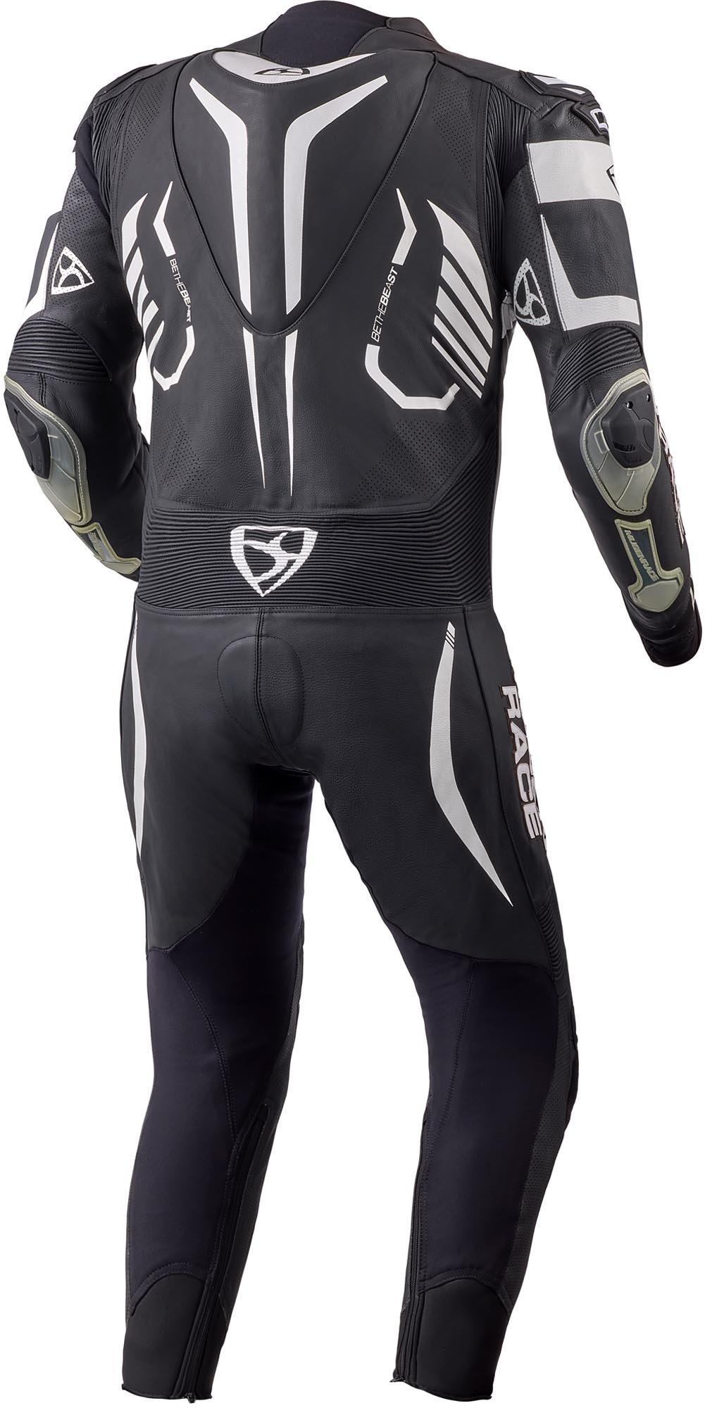 MUGENRACE Predator geperforeerd eendelig motorfiets lederen pak zwart/wit 54 Figuur 2