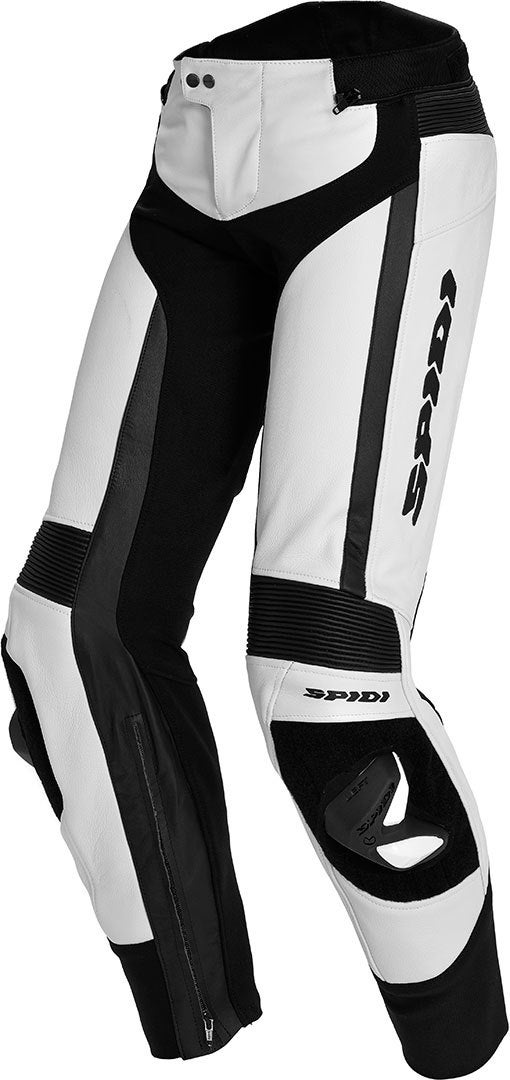 Spidi RR Pro Дамы мотоцикла кожаные штаны белый/чёрный 52 Рисунок 1