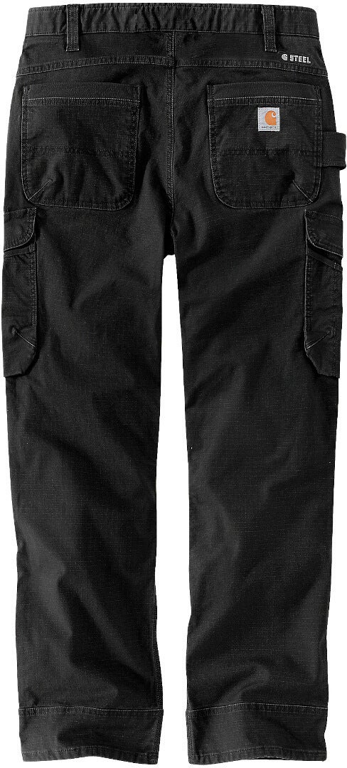 Carhartt Relaxed Fit Straight Steel Rugged Flex Ripstop Double-Front Cargo Bukser Sort 40/30 Figur 2