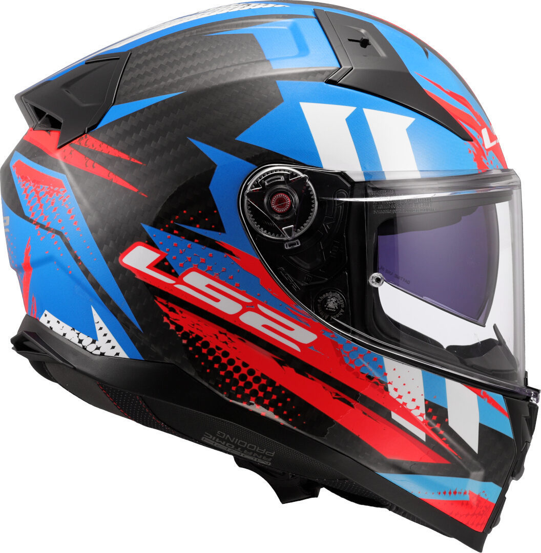 LS2 FF811 Vector II Carbon Tantic Helm blau/rot/weiß M (57/58) Abbildung 6